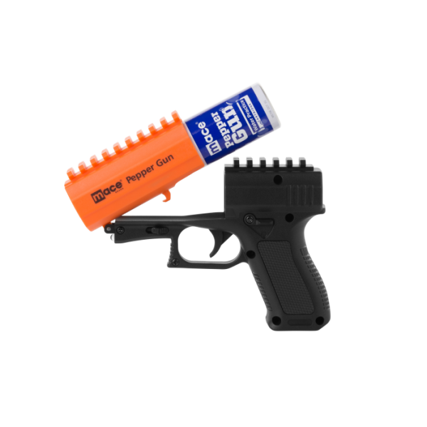 PEPPER GUN 2.0 WITH STROBE LED, BLACK "Mace"