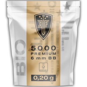 Био сачми 0.20g 6mm ELITE FORCE PREMIUM Bio white 5000 бр