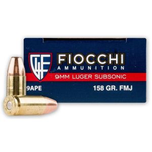 Патроните Fiocchi Subsonic 9x19 мм са проектирани специално за безшумна стрелба с използване на заглушители (супресори)