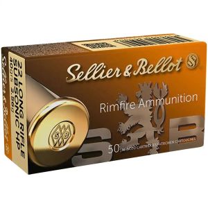 Патрони Sellier & Bellot .22 LR Subsonic HP 2.6g / 40gr