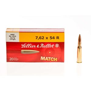 Патроните Sellier & Bellot 7.62x54R HPBT 11.3g (174 gr) са висококачествени боеприпаси, предназначени за спортна и прецизна стрелба на дълги разстояния.