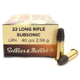 Патрони 22LR Sellier & Bellot SUBSONIC LRN 2.6g / 40gr