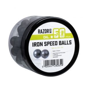 Гумено метални сачми cal. 50 RazorGun Iron Speed Balls 100бр. за HDR