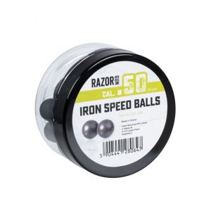 Гумено метални сачми cal. 50 RazorGun Iron Speed Balls 50бр. за HDR/HDP