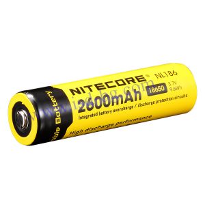 Rechargeable Battery 18650 3.7V 2600mAh NL186 NITECORE