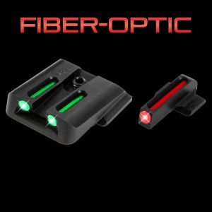 Комплект мерник и мушка TRUGLO Fiber-Optic TG131SI Sig #8#8 Set