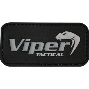 Viper Logo Rubber Patches Black