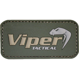 Viper Logo Rubber Patches Green
