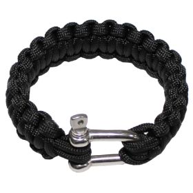 BRĂȚARĂ TACTICĂ PARACORD NEGRU 28183A MFH