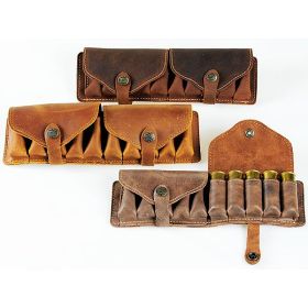 Leather whip for smoothbore cartridges 915, 10 cartiges Joralti