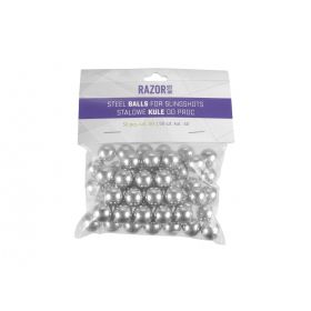 Steel balls for slingshot cal. 50 50pcs. RazorGun