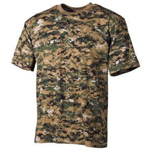 T-shirt US 00104C Digital Woodland MFH