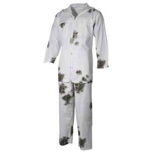 Σετ μπουφάν και παντελόνι με κουκούλα 07610 Snow Camo MFH