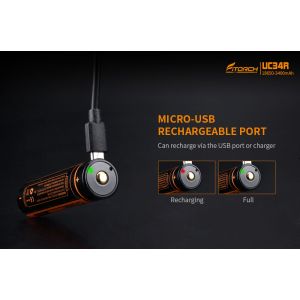 Battery 18650 3400mah Fitorch UC34R