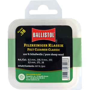 Tampoane pentru curățarea țevii cal. 38, 357, 9mm Ballistol Klassik