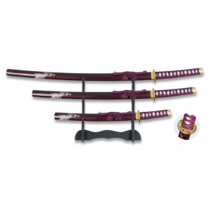 Set 3 samurais katana 32222 TOLE10
