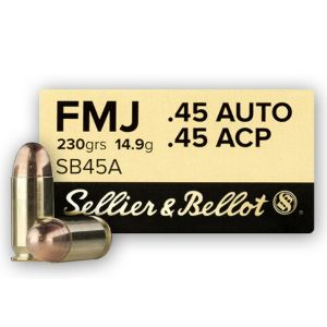 Патрони Sellier & Bellot .45 ACP FMJ – 14.9 г