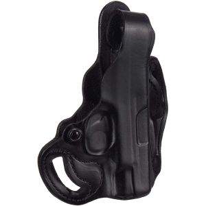 Holster din piele Desantis negru pentru S&W M&P Shield dreapta