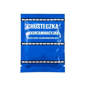 Șervețelul decontaminant este utilizat pentru a neutraliza efectele spray-ului fierbinte OC , CS, gaz lacrimogen CN și alte substanțe iritante