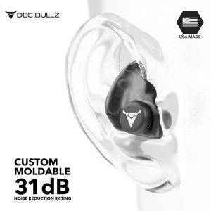 Тапи за стрелба Decibullz Custom Molded Earplugs BLACK