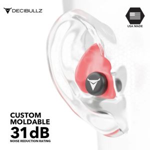Αυτιά για σκοποβολή Decibullz Custom Molded Earplugs RED

