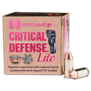 Патрони Hornady 9x19 LITE FTX Critical Defense 100 gr