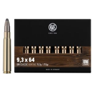 Патрони RWS 9.3x64 UNI Classic – 19.0 g (293 gr)