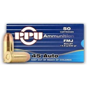 Патрони PPU .45 ACP FMJ 230 gr