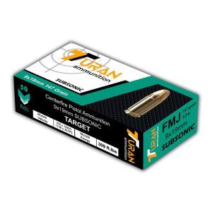 Патрони 9x19 FMJ Subsonic 147 gr TURAN