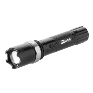 Șoc electric - lanternă Focalizare variabilă Stun negru "Mace"